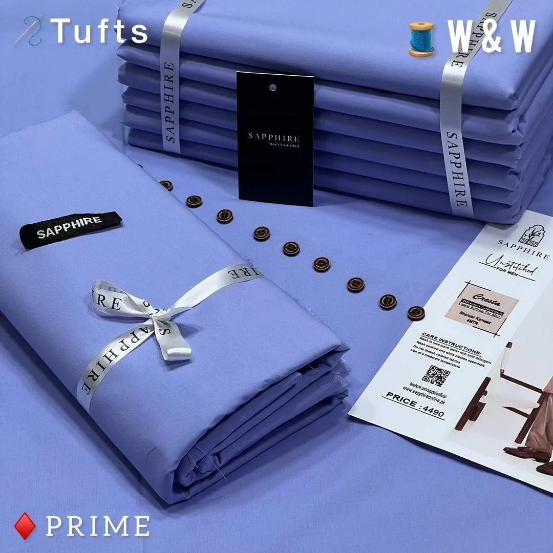 Men’s Unstitched Wash And Wear Plain Suit