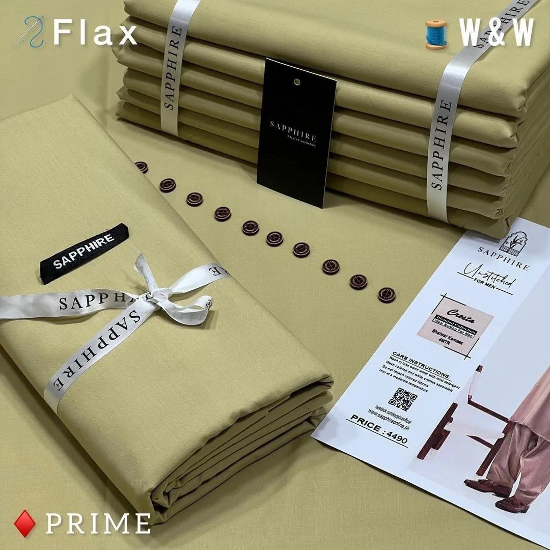 Men’s Unstitched Wash And Wear Plain Suit