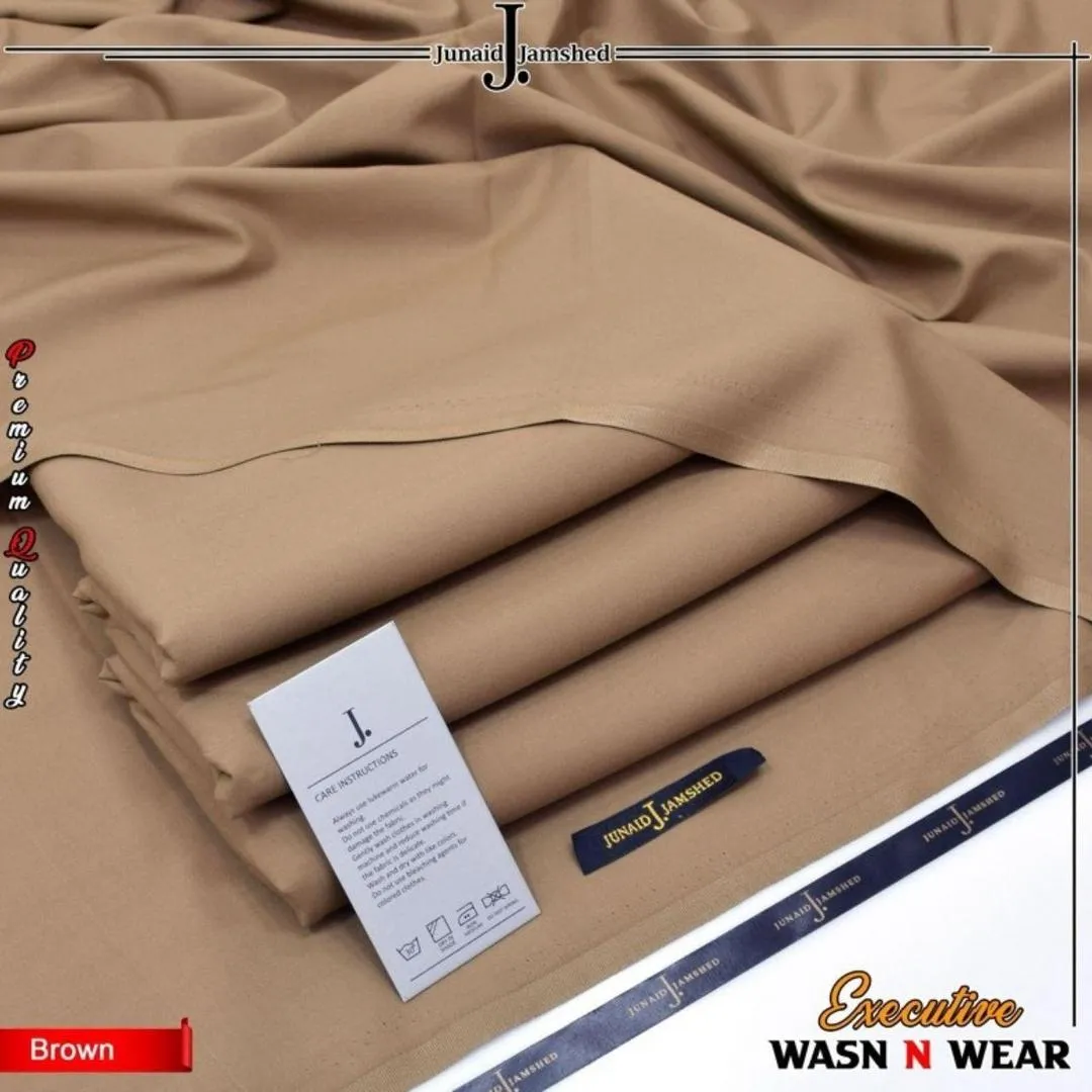 J. Junaid Jamshed Men’s Wash and Wear Unstitched Shalwar Kameez – Premium Comfortable Suit
