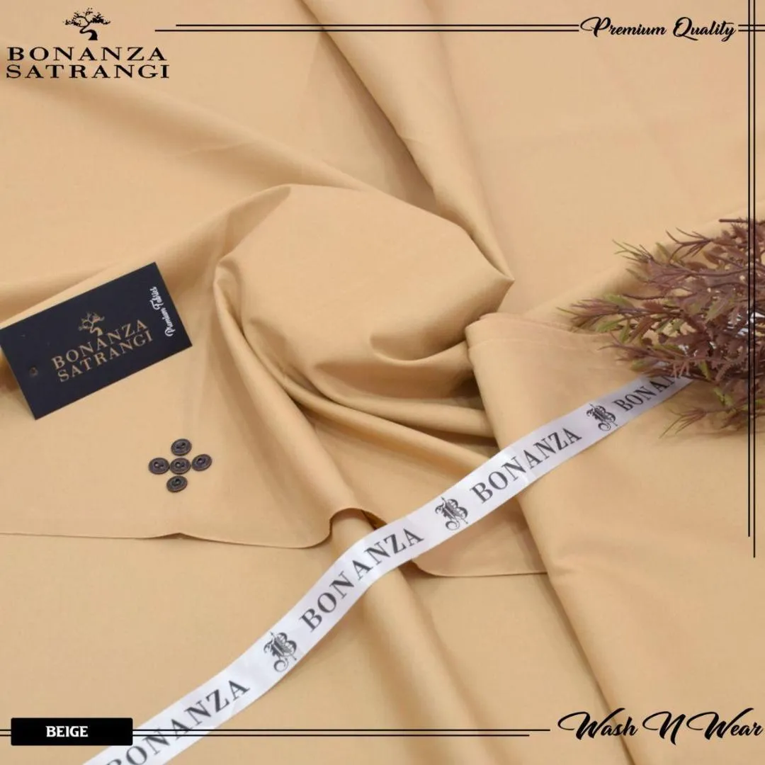 Men’s Unstitched Wash And Wear Plain Suit