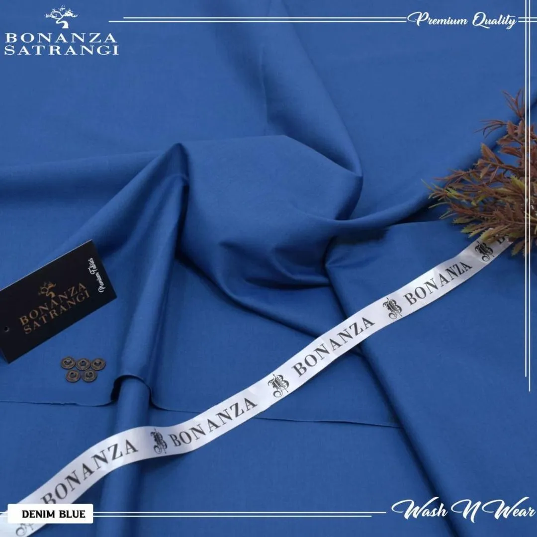 Men’s Unstitched Wash And Wear Plain Suit