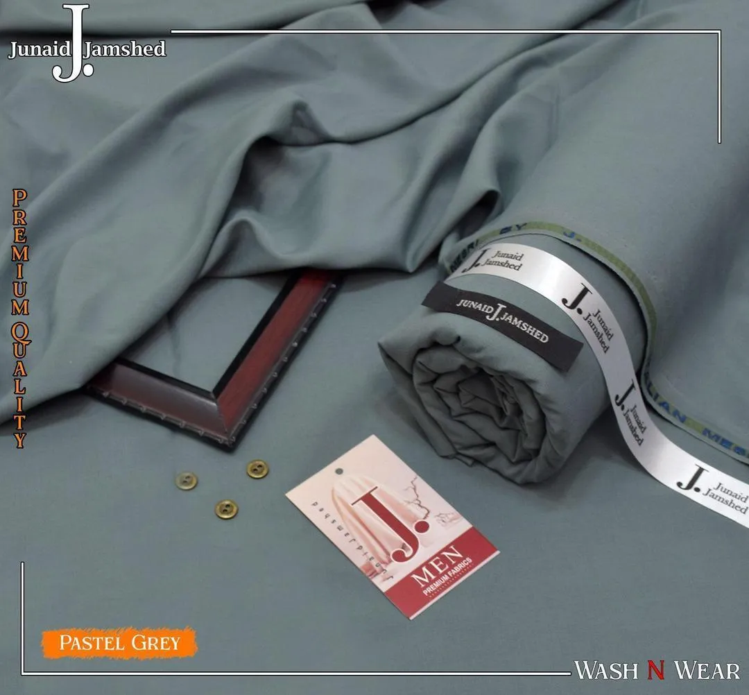 J. Junaid Jamshed Men’s Wash and Wear Unstitched Shalwar Kameez – Premium Comfortable Fabric