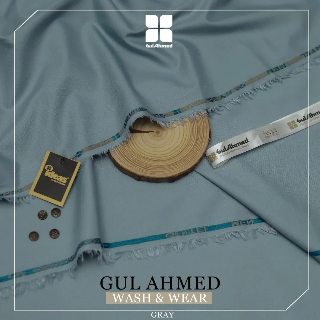 Gul Ahmed Men’s Wash and Wear Unstitched Shalwar Kameez – Premium Comfortable Fabric