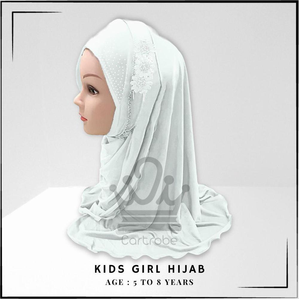 1 Pc Kid's Jersey Plain Hijab