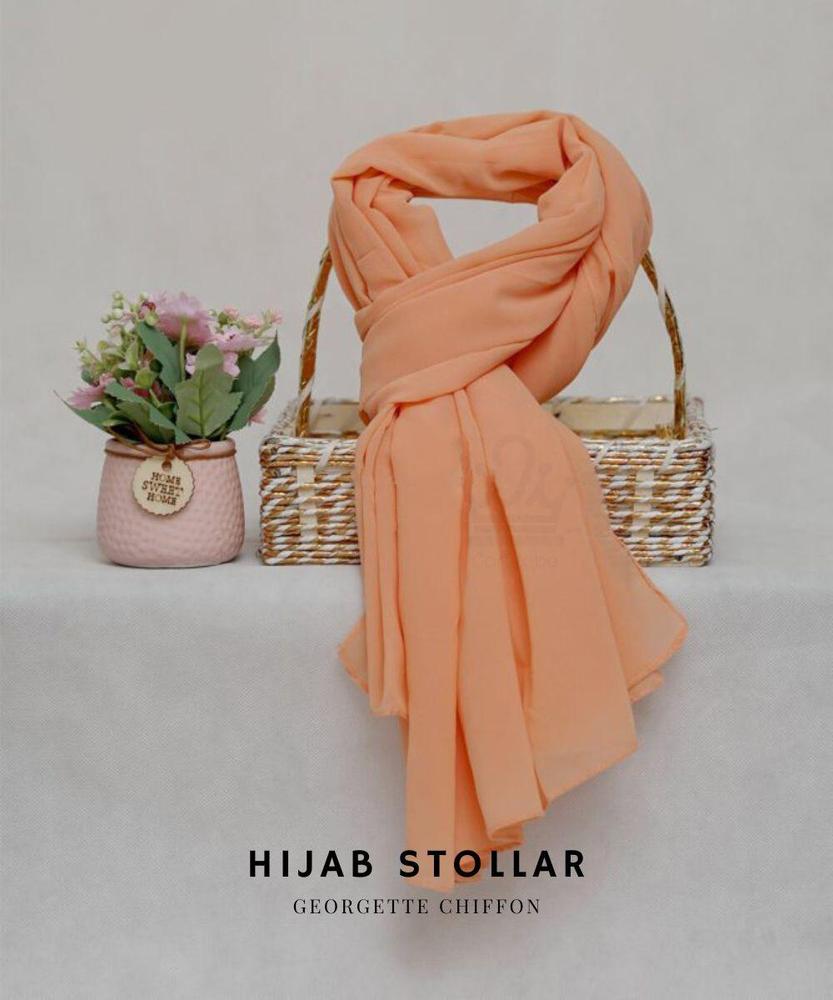 1 Pc Chiffon Plain Hijab 