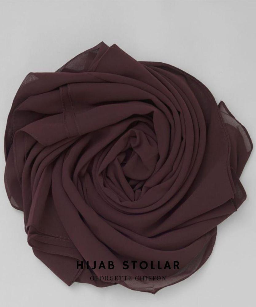 1 Pc Chiffon Plain Hijab 