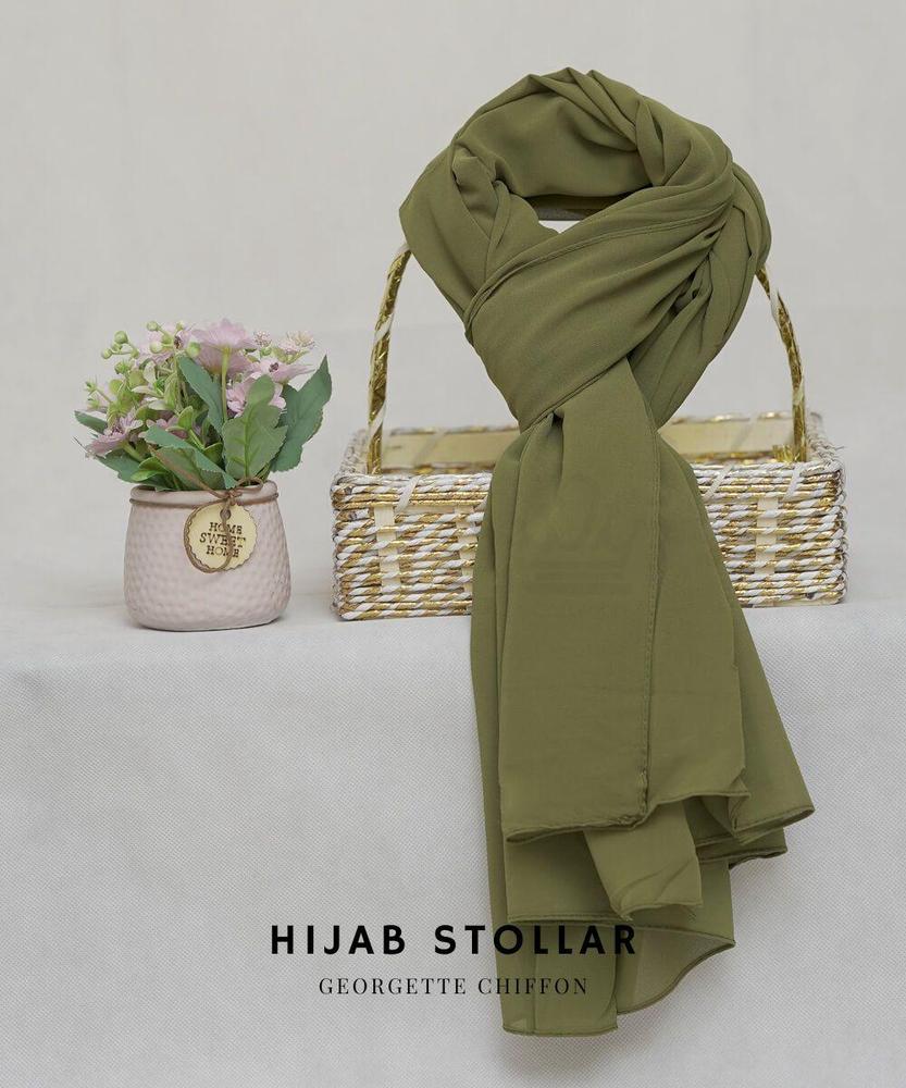 1 Pc Chiffon Plain Hijab 