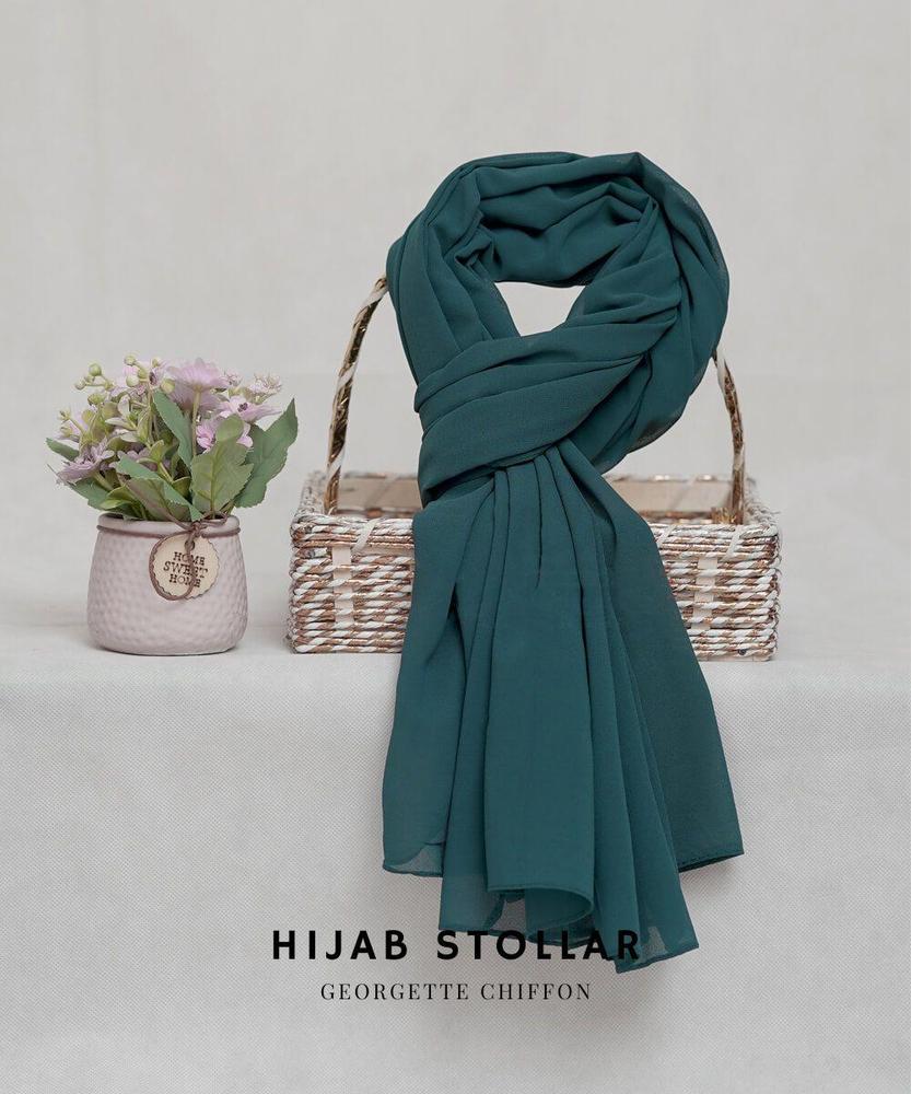 1 Pc Chiffon Plain Hijab 