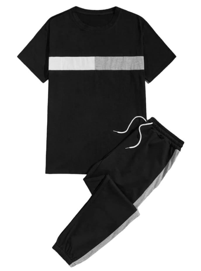 2 Pcs Unisex Polyester Printed Track Suit