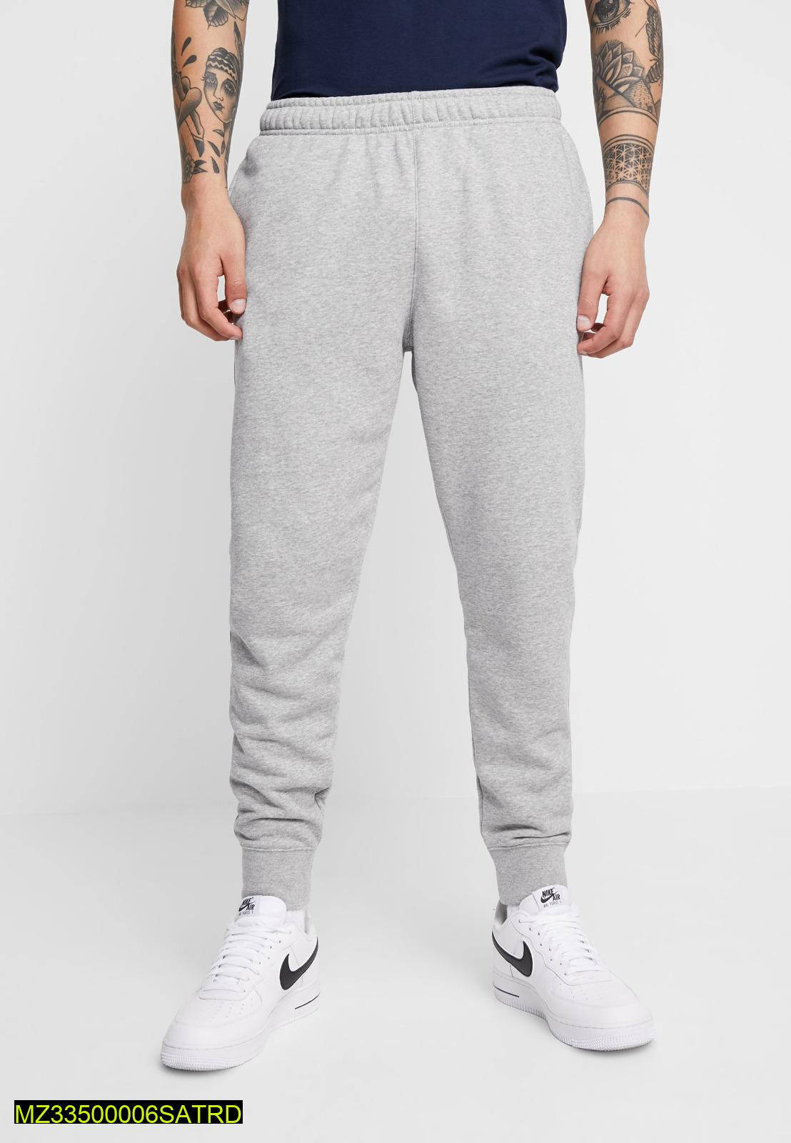 1 Pc Men's Stitched Cotton Jersey Plain Trouser