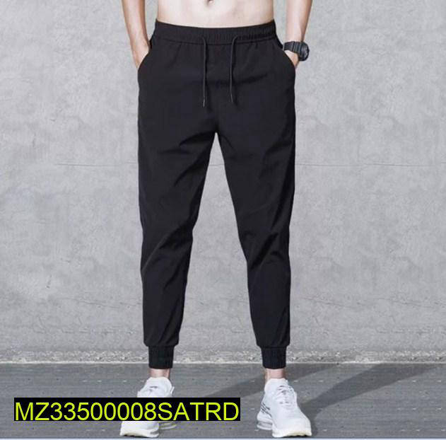 1 Pc Men's Stitched Cotton Jersey Plain Trouser