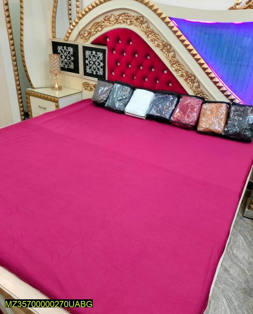 Terry Cotton Plain Double Bed Mattress Covers