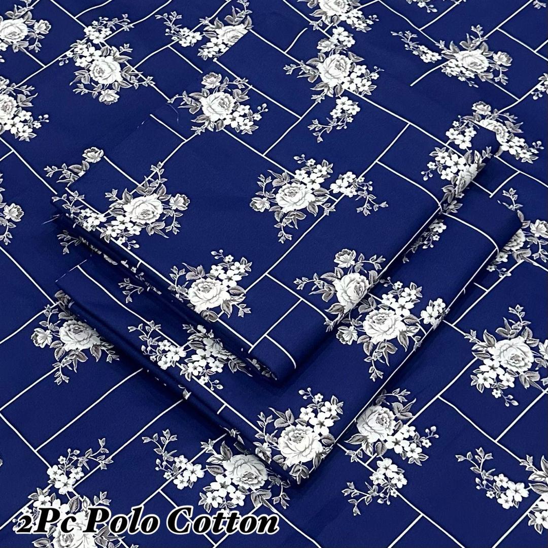 2 Pcs Women's Unstitched Printed Suit