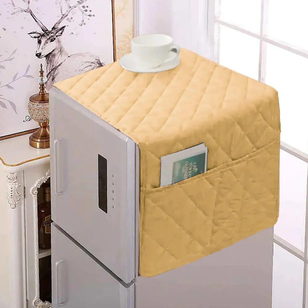 1 Pc Cotton Quilted Refrigerator Cover