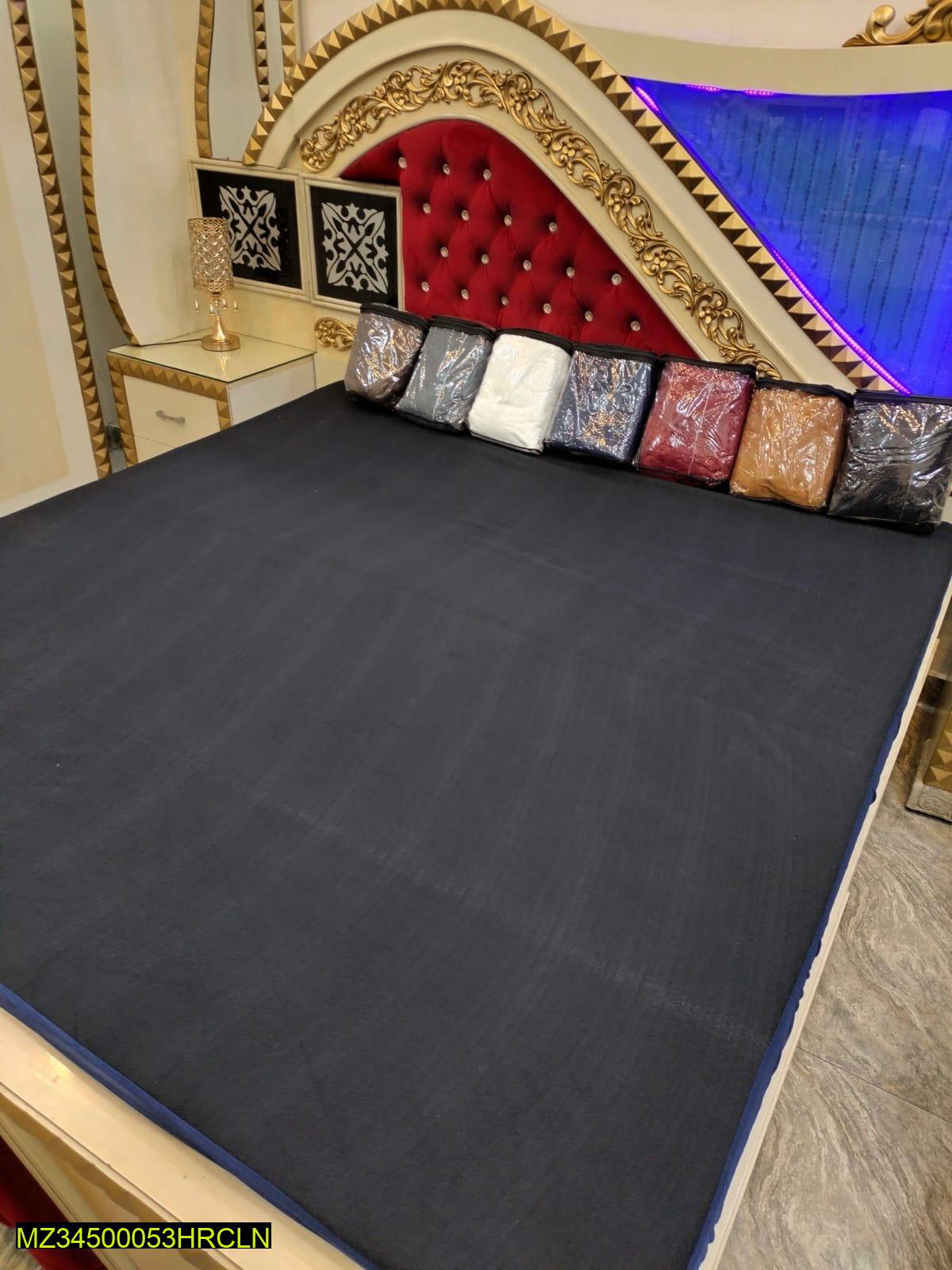 Cotton Plain Double Bed Mattress Cover