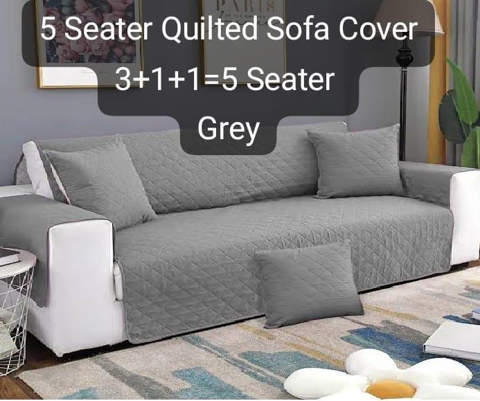 5 Seater Cotton Quilted Sofa Covers