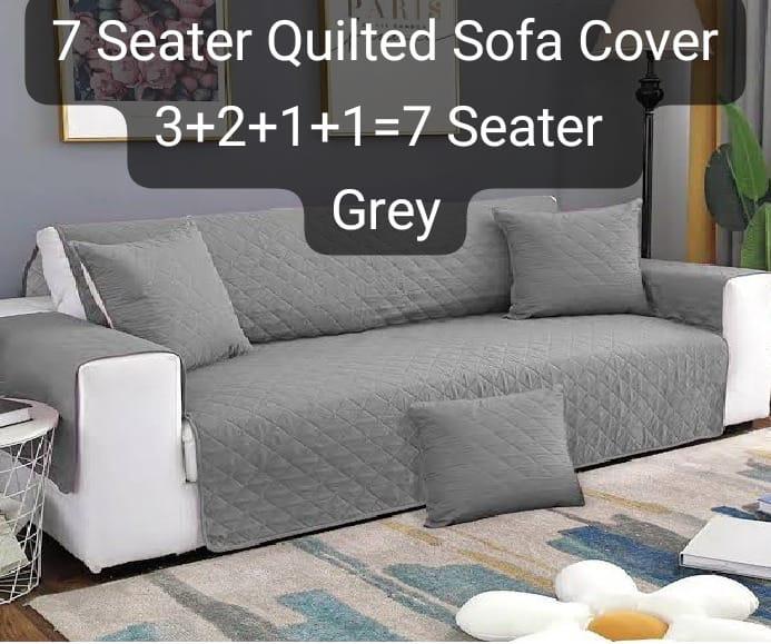 7 Seater Cotton Quilted Sofa Covers