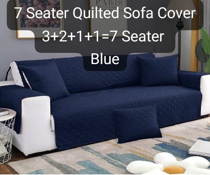 7 Seater Cotton Quilted Sofa Covers