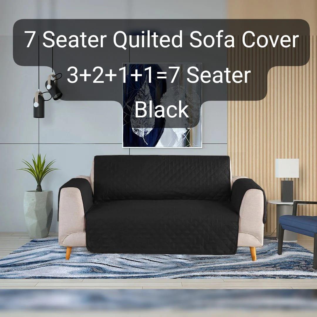 7 Seater Cotton Quilted Sofa Covers