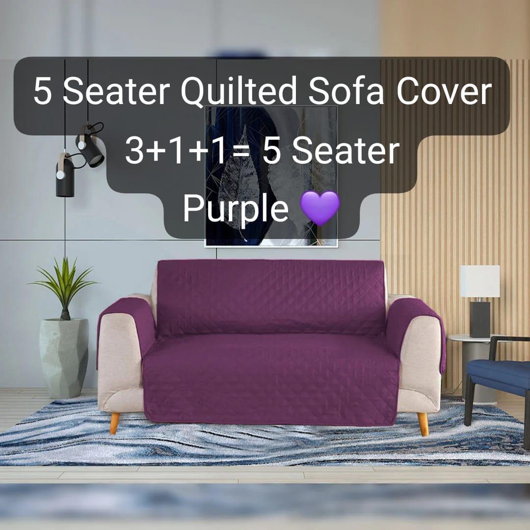 5 Seater Cotton Quilted Sofa Covers