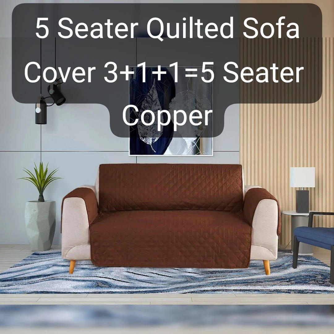 5 Seater Cotton Quilted Sofa Covers