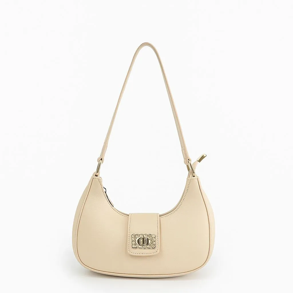 Girl's PU Leather Plain Shoulder Bag