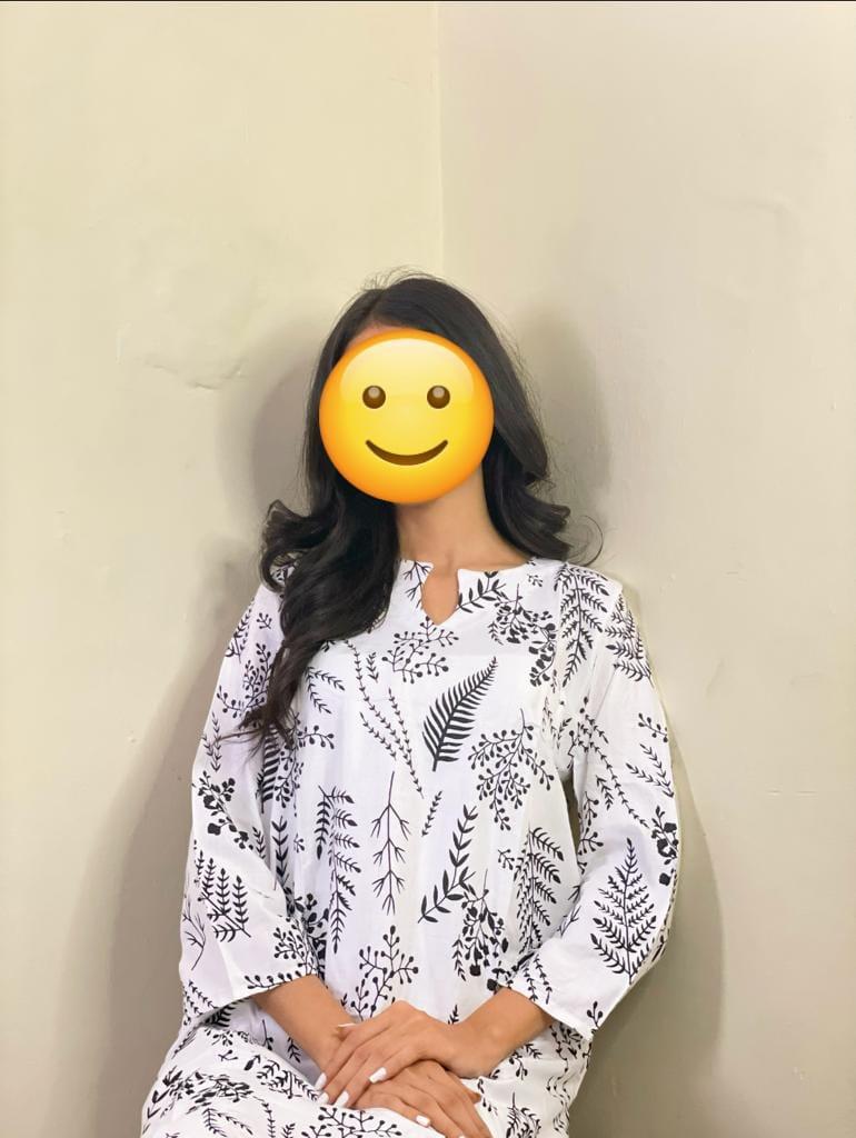 2 Pcs Women's Stitched Linen Printed Shirt And Trouser