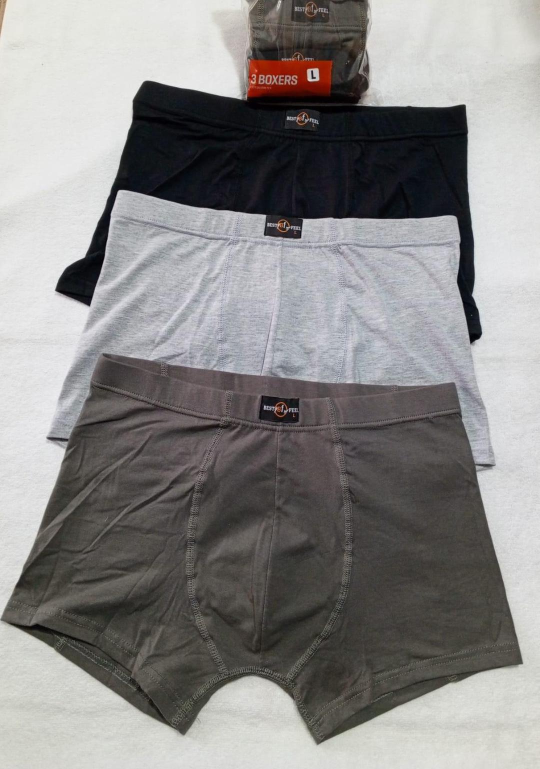 Comfortable Cotton Boxers - Pack of 3 for Men