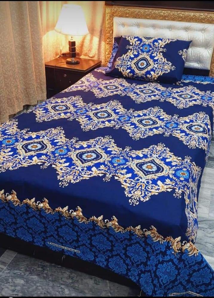 4 Pcs Crystal Cotton Printed Single Bedsheets