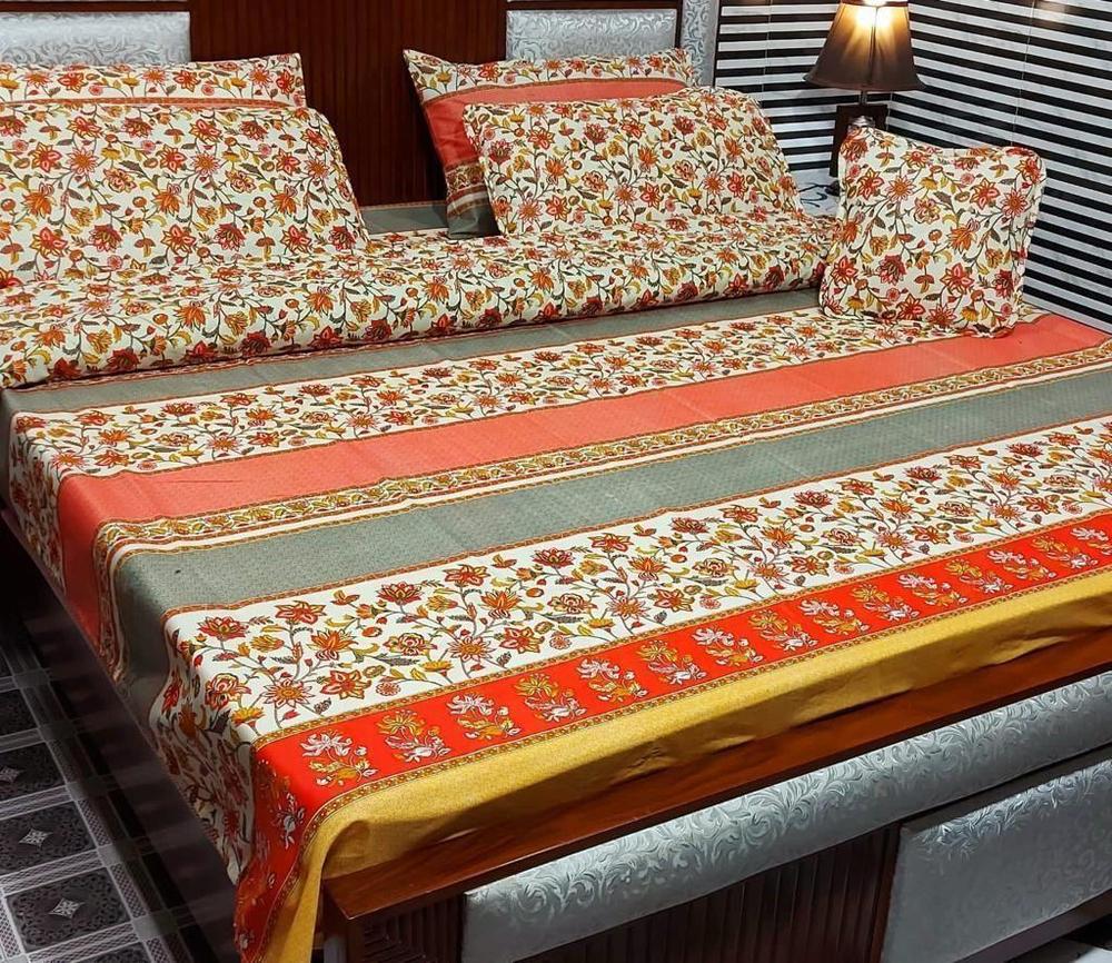 7 Pcs Danier Printed Double Bed Comforter Set