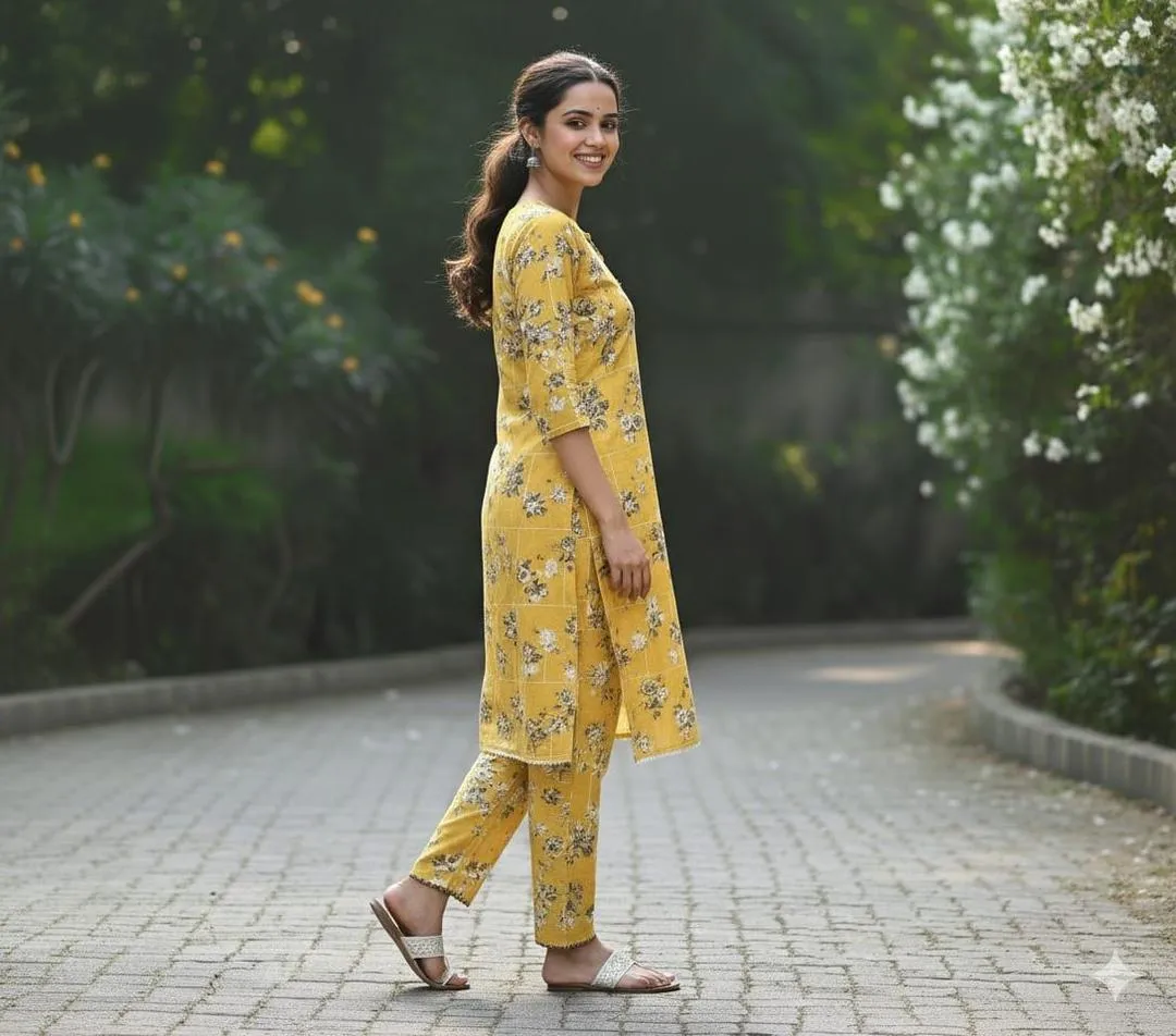 Stylish Women's Stitched Printed Shirt And Trouser in Crystal Wool - 2 Pcs Set