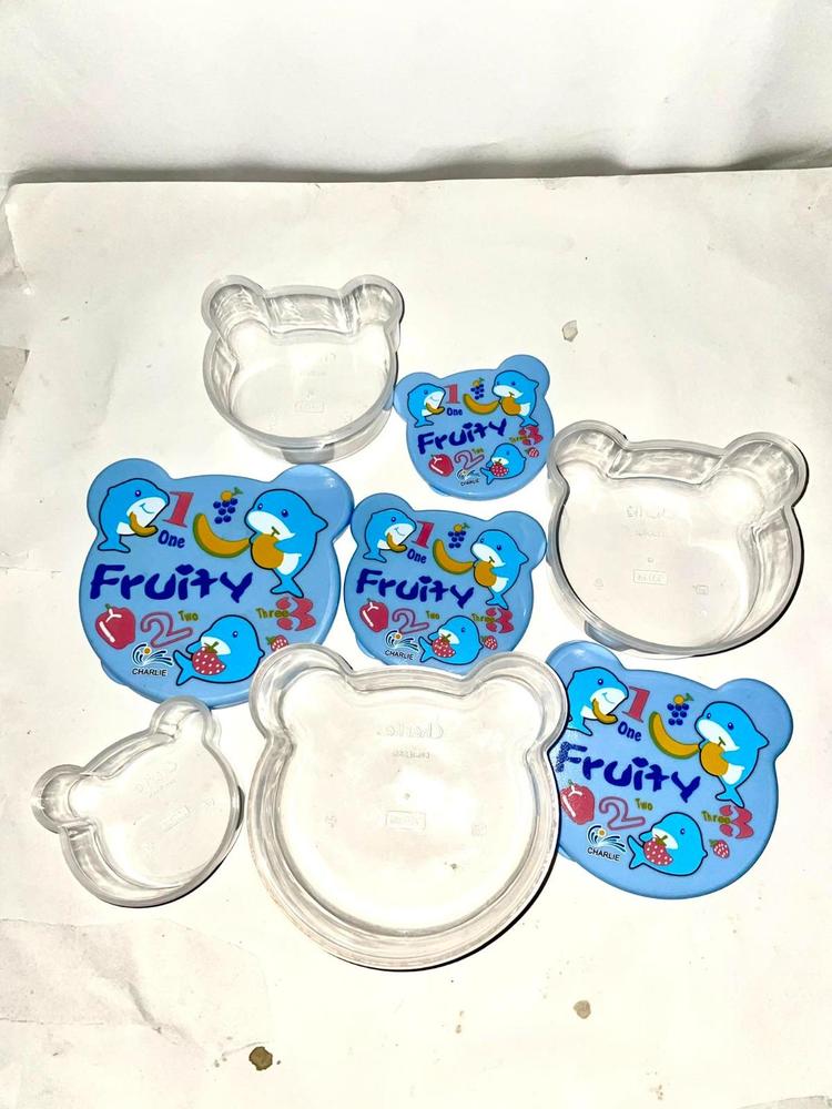 Animal Print Food Storage Box Container, Pack Of 4