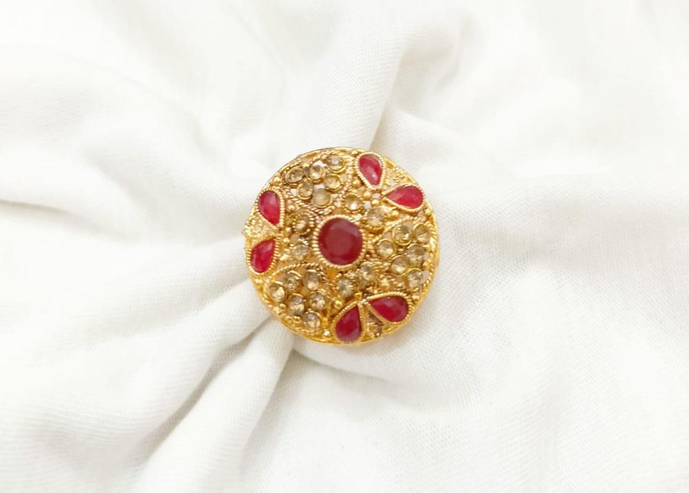Golden Polish Adjustable Ring