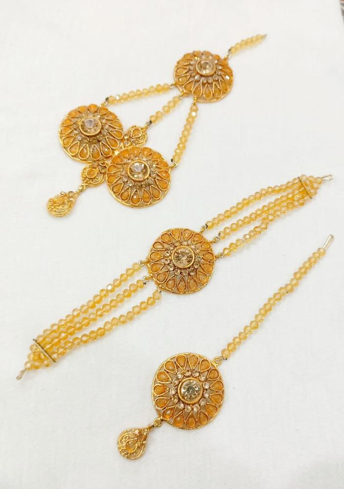 4 Pcs Champagne Bridal Set