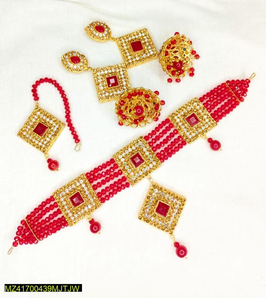 Beautiful Stones Fancy Bridal Choker Set