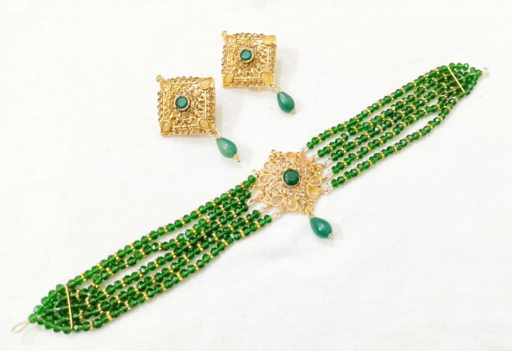 Women's Gold Plated Choker Set