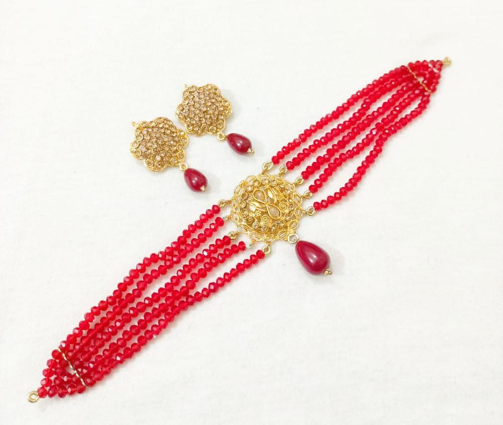 Women's Gold Plated Choker Set