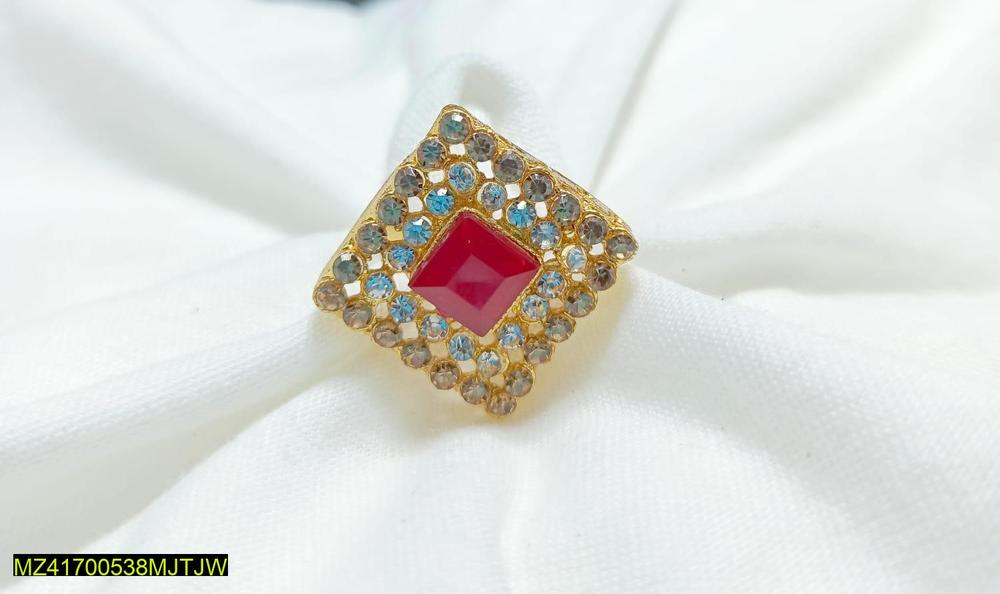 Golden Polish Adjustable Ring 