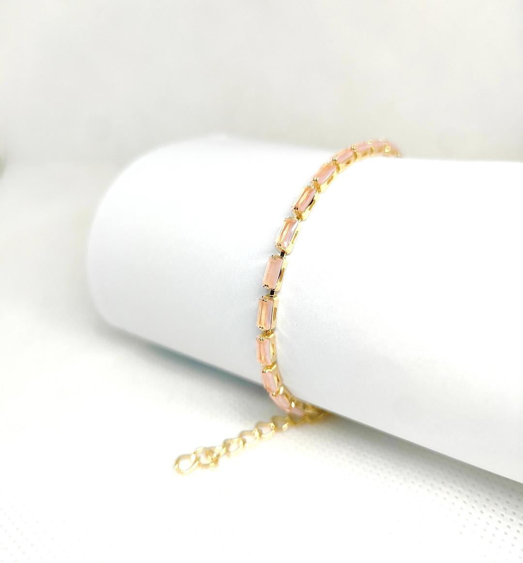 Red Gemstone Chain Bracelet for Women & Men