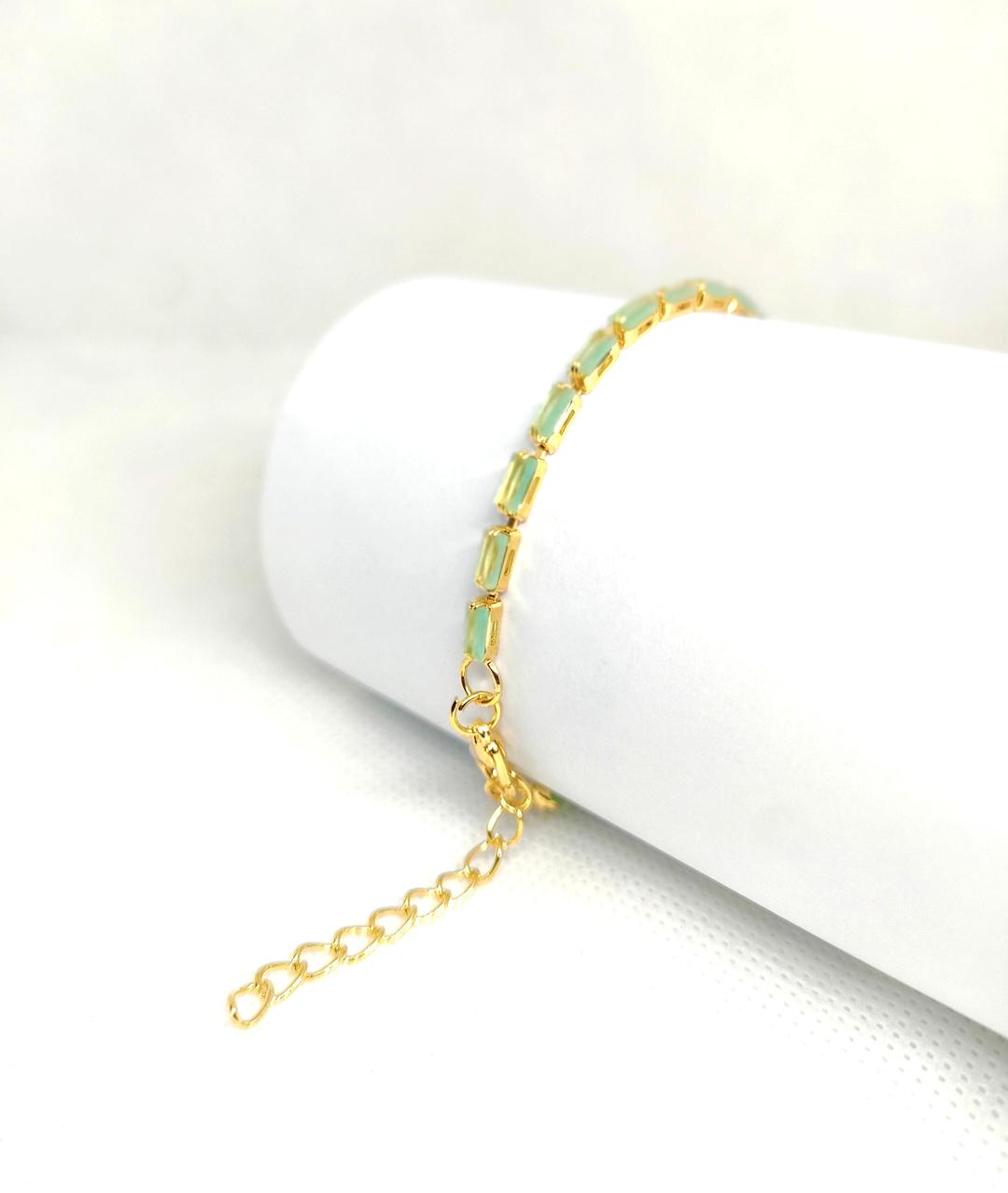 Red Gemstone Chain Bracelet for Women & Men