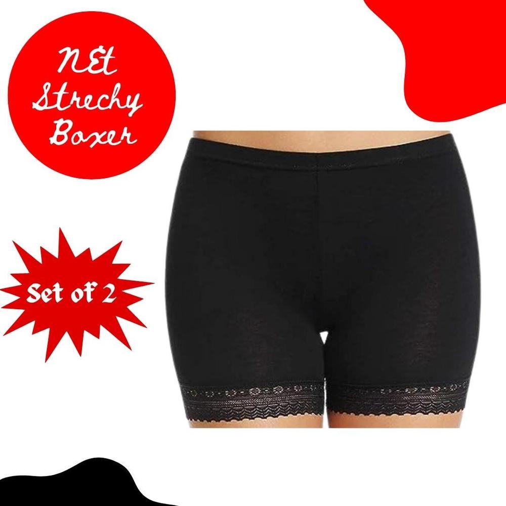 Cotton Stretchable Laced Boxers