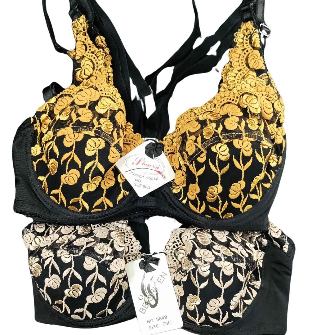 Organza Embroidered Wired Bra