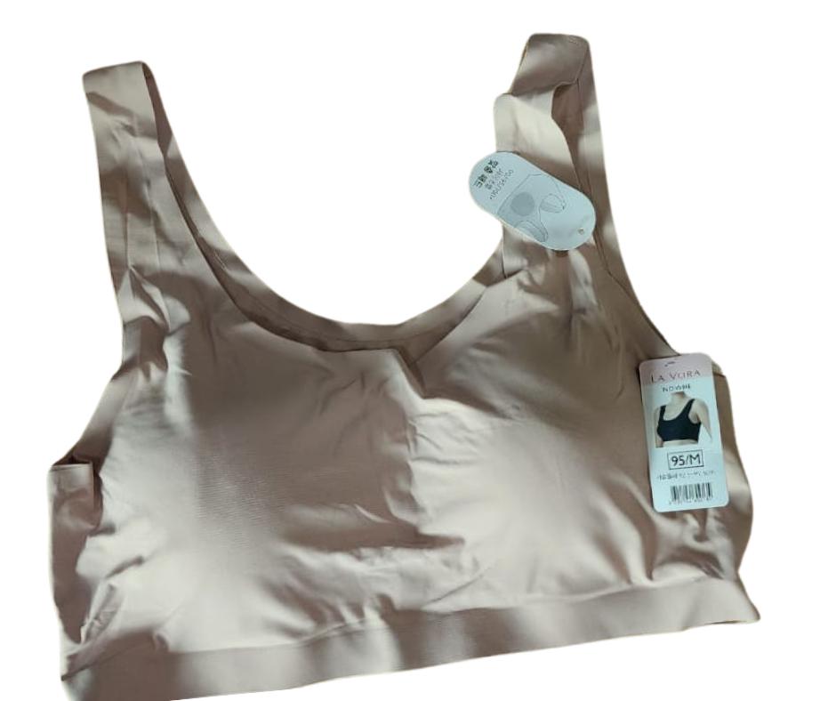 Nylon Plain Padded Sports Bra