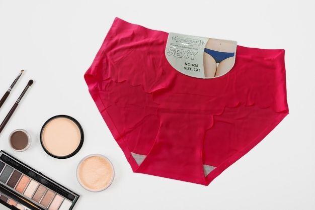 Elastane Plain Comfortable And Breathable Plain Panties