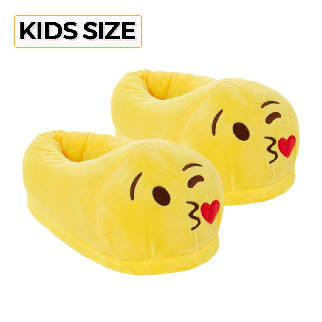 Kiss Kids Emoji Slippers Warm & Comfortable Boys/Girls