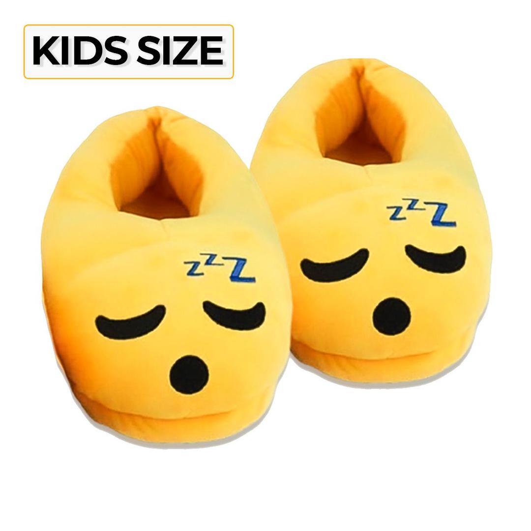 Sleepy Kids Emoji Slippers Warm & Comfortable Boys/Girls