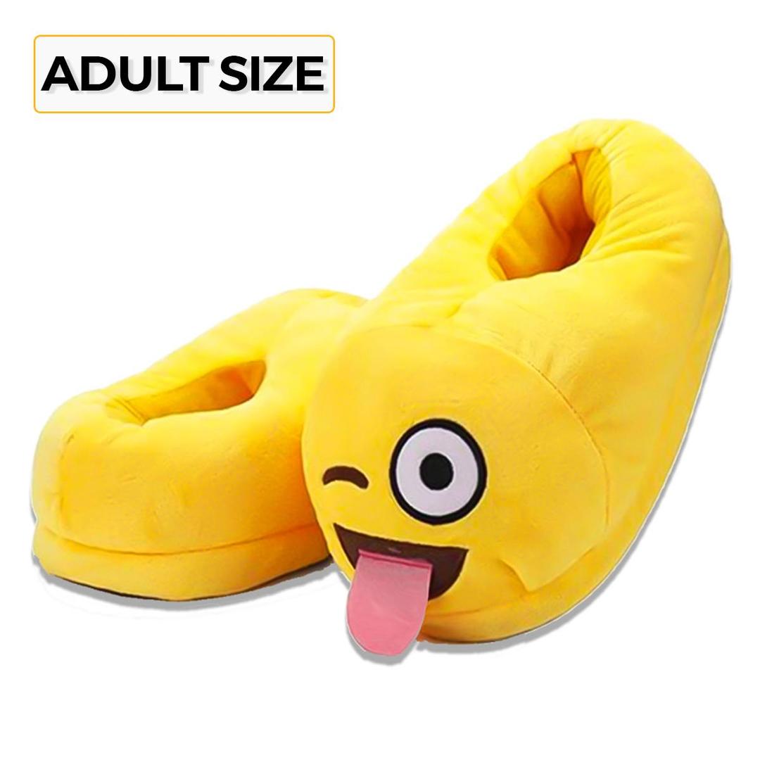 Teasing Tongue Emoji Slippers Warm & Comfortable Male/Female