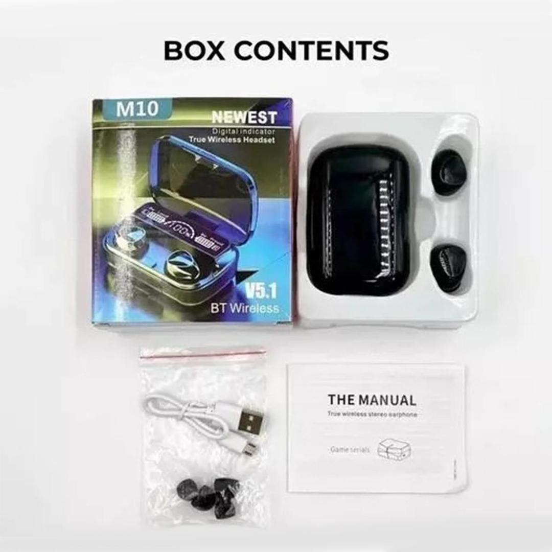 M10 Wireless Gaming Earbuds, Black