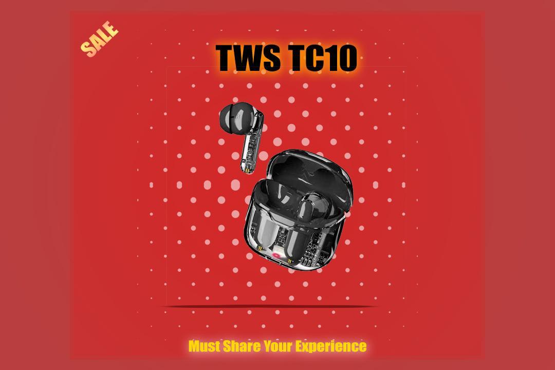 TWS TC10 Transparent Earbuds