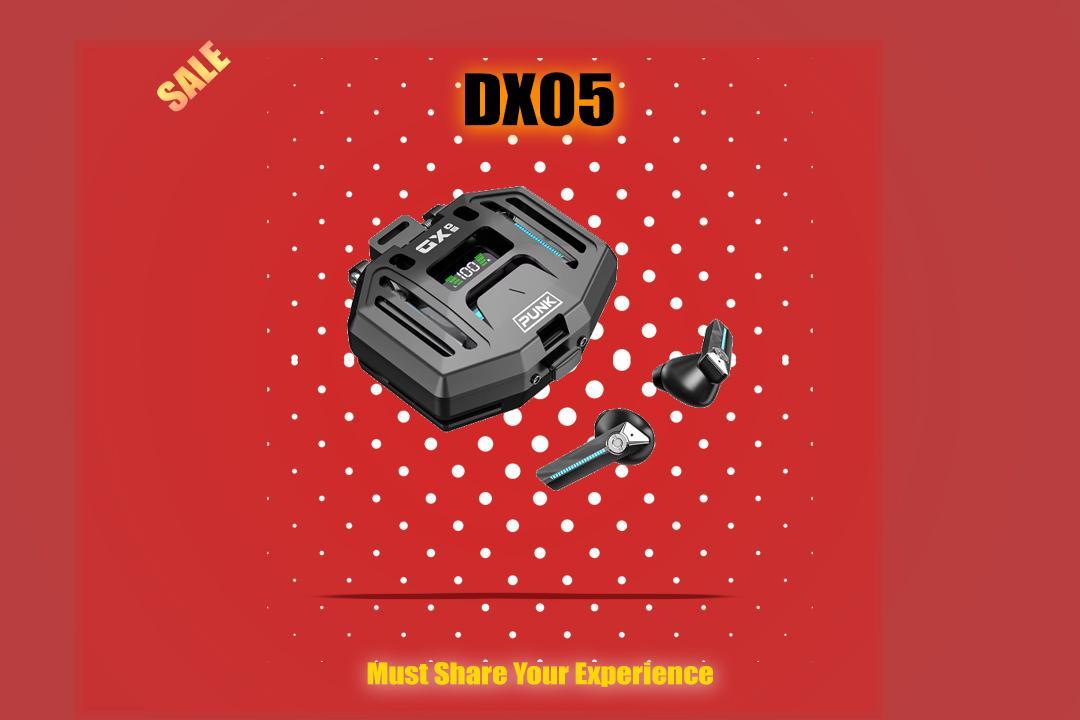 DX-05 Gaming Earpods with Digital Display & RGB Lightening